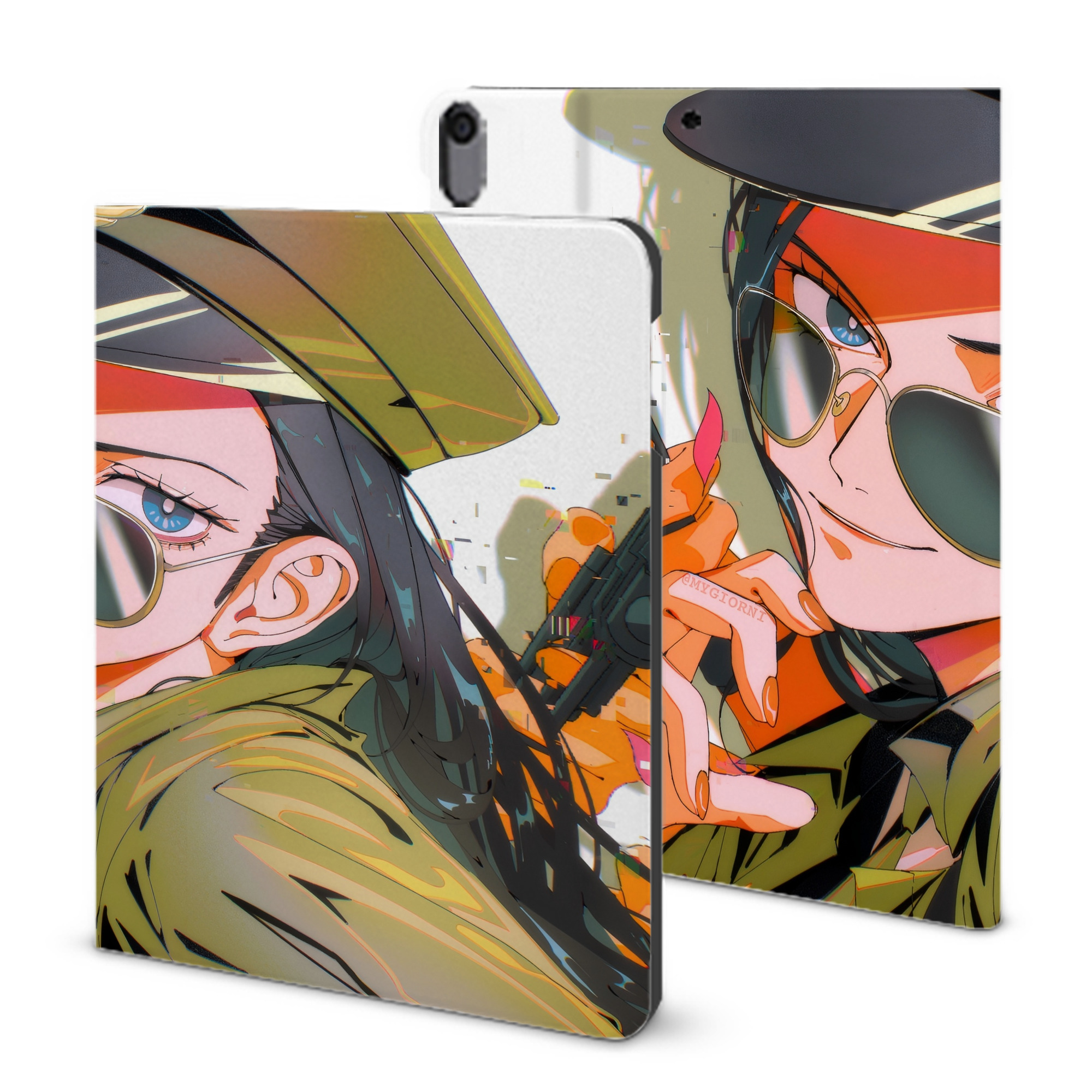 （画像用） ワンピース ONE PIECE IPad ケース ブック型 PUレザー TPU 耐衝撃 軽量 薄型 ペン収納なし 全面保護 IPad 各モデル対応